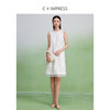 LYQ2402087C+IMPRESS/西嘉立体水溶绣花醋酸拼接直筒无袖连衣裙女夏圆领显瘦 商品缩略图2