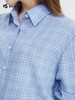 波顿女士春夏蓝白色格子高端美式休闲长袖衬衫LS009124 商品缩略图3