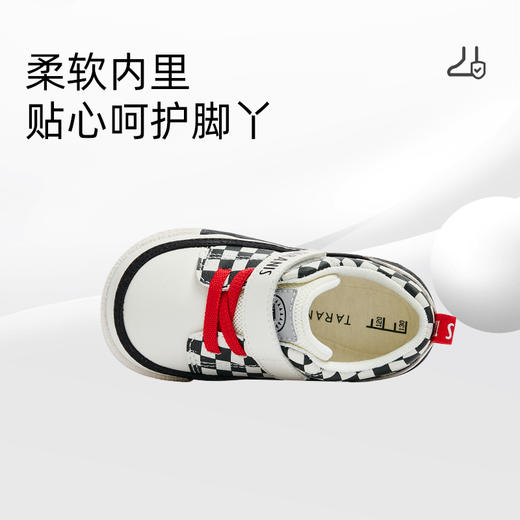 泰兰尼斯秋季婴童段棋盘格学步鞋T01B3C3060 商品图7