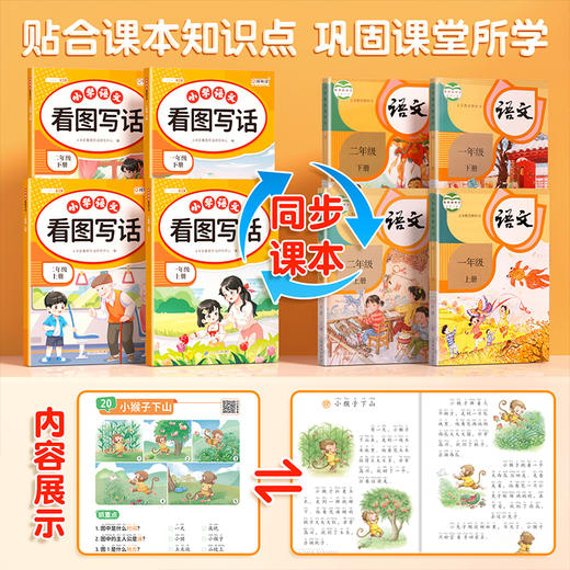 【斗半匠】小学语文看图写话每日一练小学一二年级专项训练同步练习册 商品图1