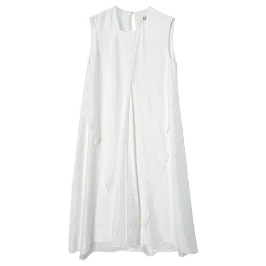 西嘉LYQ2402089C+IMPRESS/西嘉设计感不规则领解构无袖后绑带两穿醋酸连衣裙女夏 商品图4