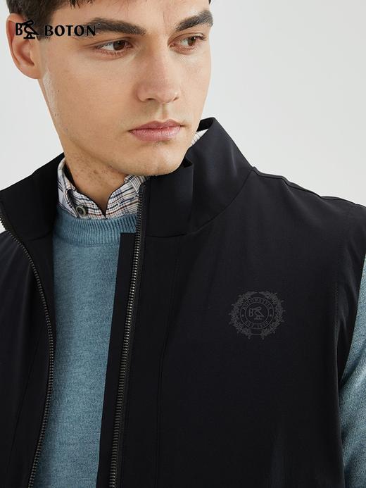 【防污耐脏】波顿春秋男士黑色无袖外套背心马甲休闲高端MJ981123 商品图4