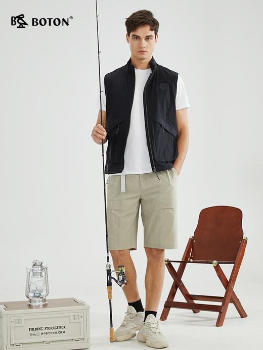【防污耐脏】波顿春秋男士黑色无袖外套背心马甲休闲高端MJ981123 商品图3