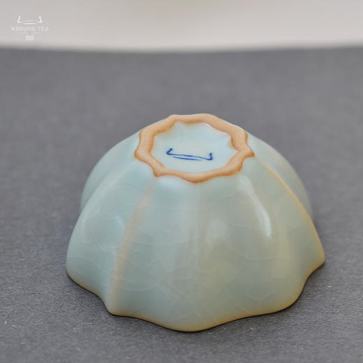 问鼎汝瓷鼎峰系列天青老款三叶杯 商品图3