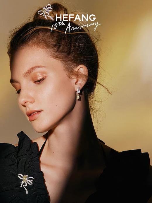 何F鎏光方糖耳钉，玫瑰的故事刘亦菲同款！ 商品图1