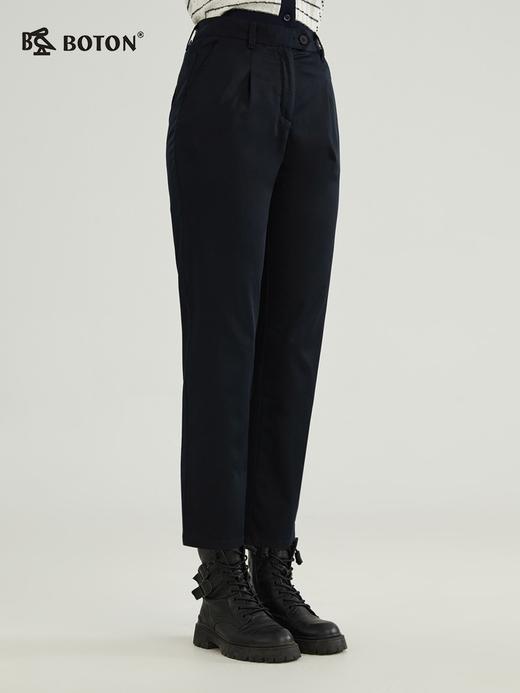 【简约利落】波顿女高腰九分裤子紧脚口户外休闲中性LF292123 商品图1