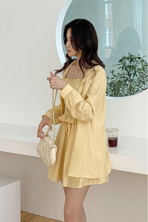 韩都衣舍/Handu Group 黄色休闲三件套 12489 商品图0