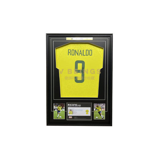 收藏系列 大罗 巴西队9号黄色 亲笔签名球衣 商品图0