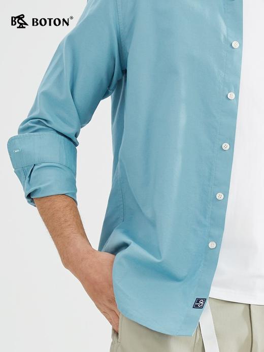 【全棉牛津纺】波顿春秋男士纯色长袖衬衫时尚百搭高端MS693123 商品图2