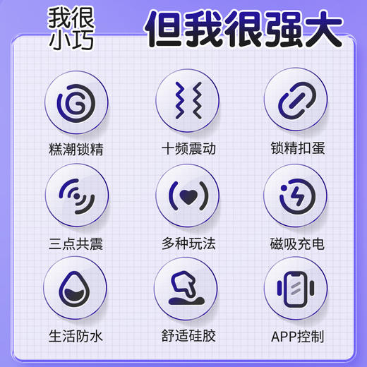 【谜姬】奈斯助潮互动环APP款情趣套环情趣用品物理锁精共振合欢 商品图2