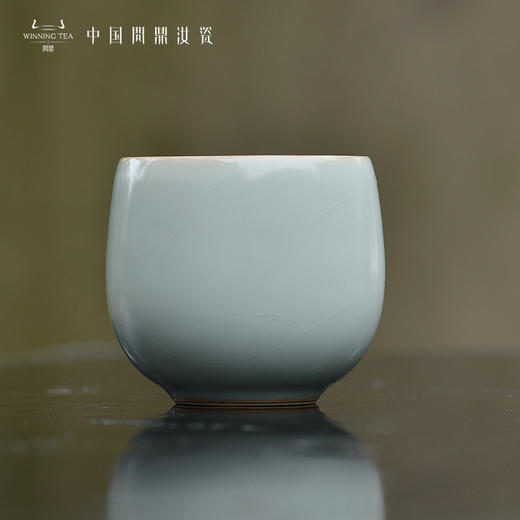 问鼎汝瓷鼎峰系列天青老款金钟杯 商品图0
