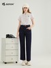 【不褪色遮胯】波顿春秋女士高端高腰阔腿裤牛仔长裤宽松LE296123 商品缩略图2