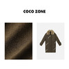 COCO ZONE美拉德秋冬气质大衣拉链可拆毛领毛呢外套23C19866 商品缩略图2