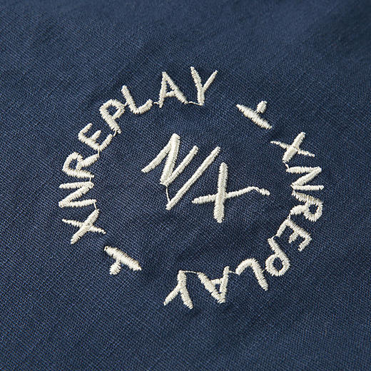 2024年春秋新款松紧腰刺绣宽松休闲裤女显瘦哈伦裤长裤子薄PT9357-WX073-DC149 商品图3