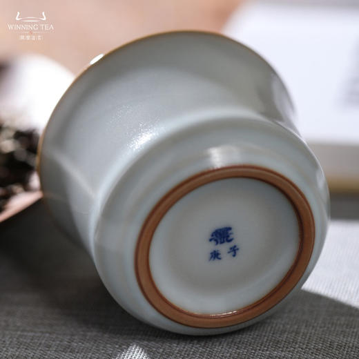 问鼎汝瓷复刻款月白竹律杯（大） 商品图4