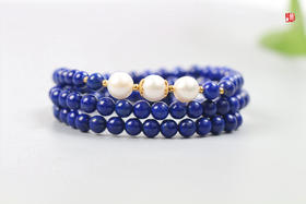 [ 逸乐 ]  青金石多圈手串