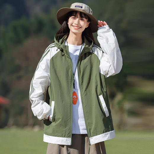 「男女同款！数色可选」轻量化防晒衣 女夏季户外薄款冰感透气连帽运动外套防晒服上衣 商品图1