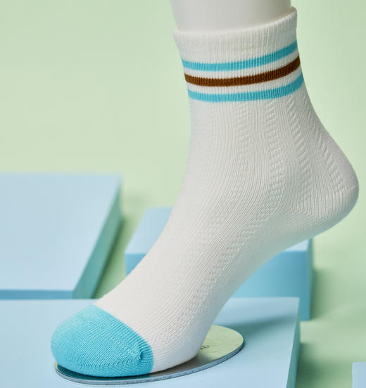 小童中筒网面无骨精梳棉袜【2413203】 商品图2