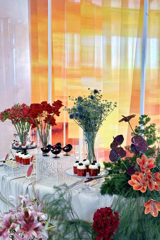 黑红系婚礼甜品台 商品图0