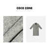 COCO ZONE 法式气质灰毛呢大衣西装领A字秋冬外套23C30503 商品缩略图2