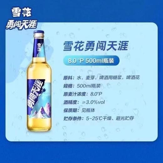 [啤酒]雪花勇闯天涯8度330ML*24瓶 商品图1