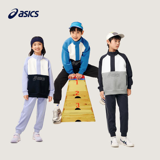 ASICS/亚瑟士童装中大童中性款长袖卫衣T恤2024秋日常百搭卫衣T恤 商品图4
