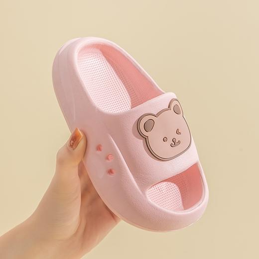【立体卡通小熊凉拖鞋】小熊儿童拖鞋女童男童夏季家居，柔软Q弹防滑耐磨灵活易弯折，加厚软底拖鞋外穿卡通宝宝女孩凉拖QQ 商品图2