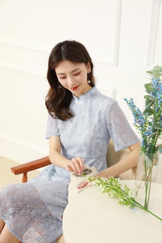 ELLA JADE 半高领蕾丝旗袍 12759 商品图3