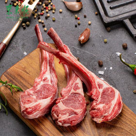 东来顺 内蒙古羔羊原切法排小切1斤（约4-6根） 战斧法式羊排 烧烤食材