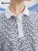 波顿女士春夏季蓝白色印花条纹POLO衫高端休闲上衣LT313224 商品缩略图3