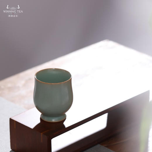 问鼎汝瓷复刻款精工款天青玉金香杯（缺货） 商品图2