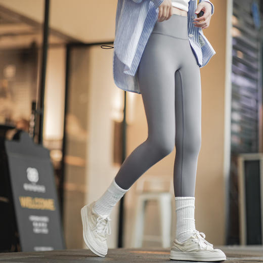 马登 运动休闲瑜伽裤薄款弹力修身高腰收腹鲨鱼裤秋季打底裤女 商品图3