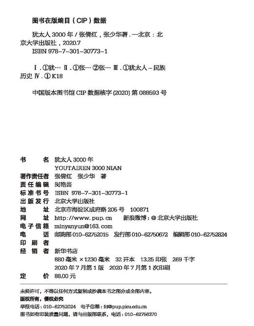 犹太人3000年 精装彩色典藏版 张倩红、张少华 著 商品图9