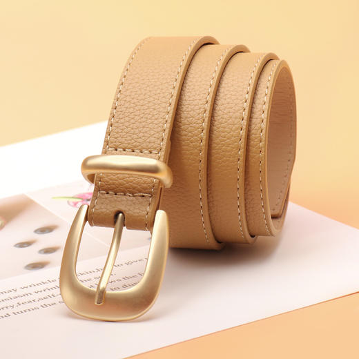 「19.9到手！数色可选」新简约个性好搭女式腰带时尚高级感针扣腰带女装饰牛仔裤女士皮带配饰 商品图3