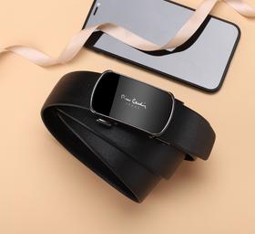 皮尔卡丹皮带男真皮商务都市自动扣男士腰带高级感牛皮男式裤腰带