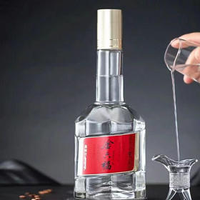 金六福新时代三星 52度浓香型白酒固态法酿造优级酒 整箱500ml*6瓶礼盒装包邮