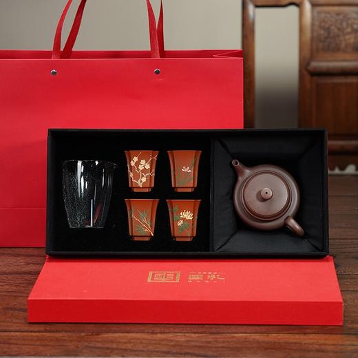 德钟梅兰竹菊紫砂壶套装 商品图1