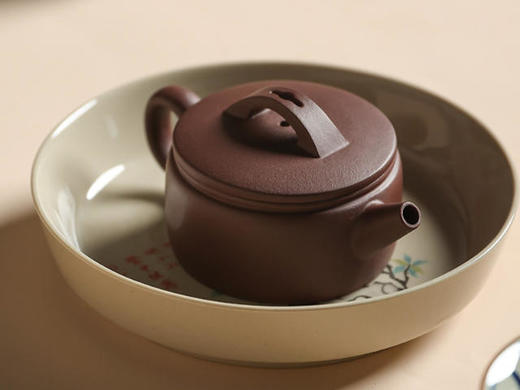 家藏老紫泥汉瓦紫砂壶 商品图5