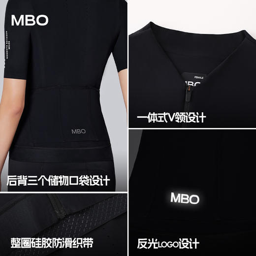 MBO女子零感短袖骑行服夏季撞色款款竞技公路车上衣-C511(大LOGO) (经销商专拍链接，非经销商拍单不发货) 商品图4