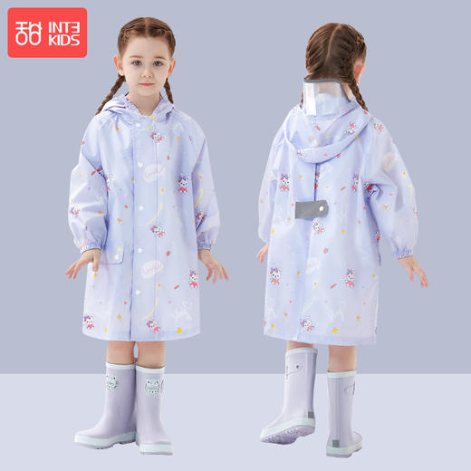 【云感布料，轻柔0负担】甜甜仔儿童雨衣2024新款 男童女宝宝小童 幼儿园小学生 男孩雨披 薄款速干雨衣-QQ 商品图8