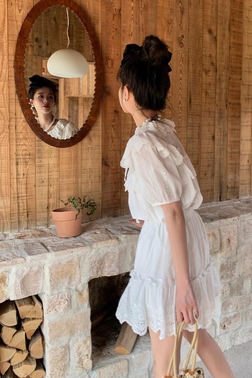 L.Fleuri 甜美可爱花边蕾丝上衣半裙套装 16485 商品图3