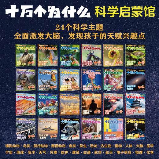 十万个为什么 科学启蒙馆 全套共24册 6-8岁小学生少儿科普彩图注音有声伴读科学科普启蒙 商品图1