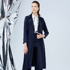 EITIE爱特爱秋款新款简洁系带收腰显瘦通勤纯色风衣7504201 商品缩略图1