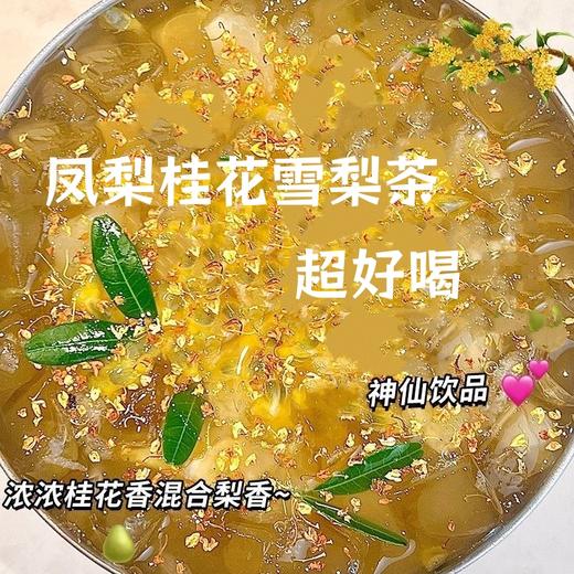 【超好喝！凤梨桂花雪梨茶】 甄选雪梨干、凤梨干、金桔干、食用桂花、冰糖，三角包金桔干桂花雪梨茶茶包整箱养生茶 商品图0