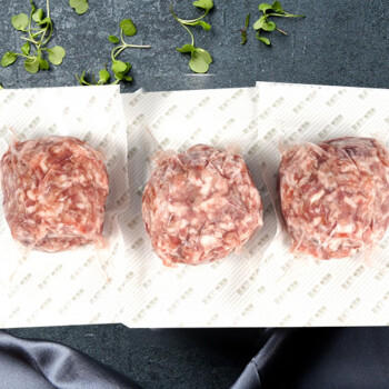 精气神 国产无抗山黑猪肉馅750g冷冻约70%瘦肉馅饺子 商品图2