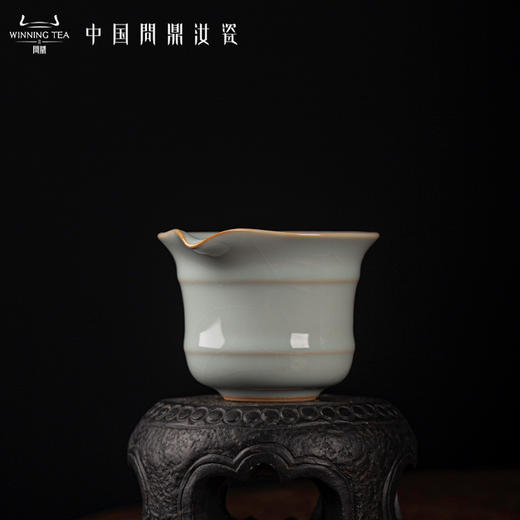 问鼎汝瓷鼎峰系列天青老款祥钟公杯 / 紫荆公杯 / 蒜头公杯 商品图3