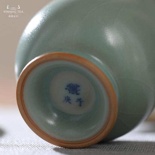 问鼎汝瓷复刻款精工款天青玉金香杯（缺货） 商品图5