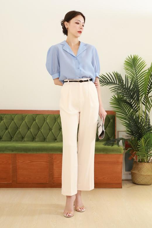 ESTELLICA 翻领泡泡袖衬衫 13080 商品图4