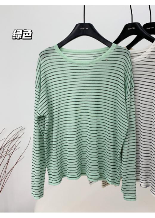 🔮【六色法式条纹防晒套头长袖】✨藏肉显瘦自然不在话下肉肉女孩们大胆冲🎁 商品图4