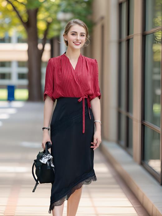 落差摆贴花边半裙 商品图2